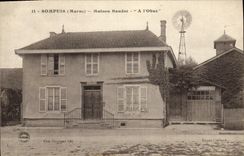 CPA Sompuis Maison Baudot A l'Obus