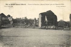 VINTAGE POSTCARD the Vienna Great War the Castle Ruins Close To the Town hall Militaria