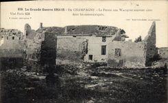 CPA La Grande Guerre En Champagne La Ferme Aux Wacques Militaria