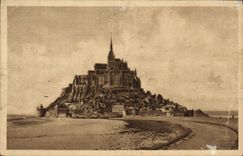 CPA Mont St Michel Vue Generale