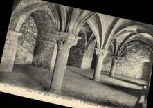 CPA Abbaye Du Mont Saint Michel Le Promenoir