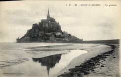 CPA Mont Saint Michel Vue generale