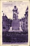 VINTAGE POSTCARD Rheims Course JB Langlet Monument Of Died With the 32 and 332eme regiment of infantry and 46eme territorial Militaria