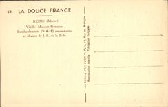 CPA La Douce France Reims Vieilles Maisons Remoises