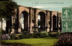 CPA Reims Porte Mars Ancienne Porte Gallo Romaine