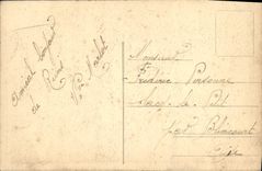 VINTAGE POSTCARD Rheims the Burnt Cathedral And Bombardee by German