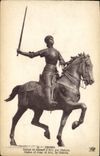 CPA Reims Statue De Jeanne d'Arc Par Dubois 