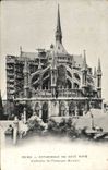 VINTAGE POSTCARD Rheims Cathedrale Of the Northern Dimension Publicity Champagne Draper Castle of Beijing China Clouded