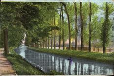 VINTAGE POSTCARD Rheims Seen On Vesle