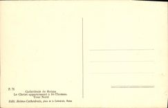 CPA Cathedrale De Reims Le Christ Apparaissant A St Thomas Tour Nord