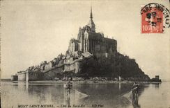 VINTAGE POSTCARD Mont Saint Michel Dimension Of North East