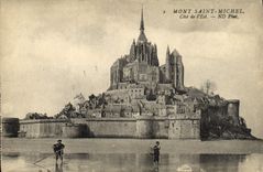 CPA Mont Saint Michel Cote De l'Est Peche Pecheurs
