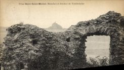VINTAGE POSTCARD Mont Saint Michel And Rock De Tombelaine