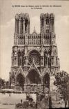 VINTAGE POSTCARD Rheims In the Ruins After the Retirement Of the Germans the Cathedral