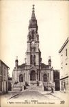 VINTAGE POSTCARD Rheims the Church Sainte Genevieve