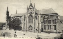 CPA Reims L'Eglise Saint Remy