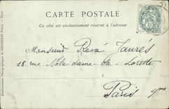 CPA Reims La Porte De Mars