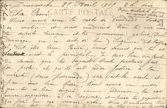 VINTAGE POSTCARD Rheims the Medical school bombardee