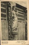 VINTAGE POSTCARD Rheims Principal Porch the virgin with the pier