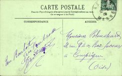 VINTAGE POSTCARD Northern Rheims Gate Of the Cathedral the last Judgment