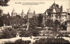 CPA Reims Vue Generale Des Etablissements Pommery Vue Prise De la Butte St Nicaise