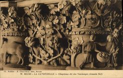 VINTAGE POSTCARD Rheims the Cathedral Capital Known as Of the Grape harvest Great nave