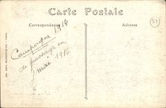 VINTAGE POSTCARD Church De Thil Close To Rheims After the Militaria Bombardments