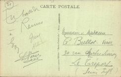 VINTAGE POSTCARD Rheims the Cathedral Seen Side