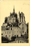 CPA Abbaye Du Mont Saint Michel Vue Prise Des Remparts