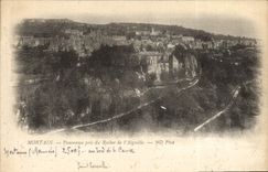 VINTAGE POSTCARD Mortain Panorama Taken Of the Rock Of the Needle