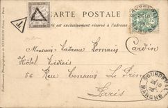 La POSTAL Mortain de la VENDIMIA las pequeñas dimensiones del Saint Michel de la cámara acorazada norteñas es