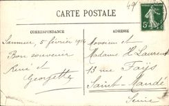 Escuela de Saumur de la POSTAL de la VENDIMIA del uso de la caballería de Militaria