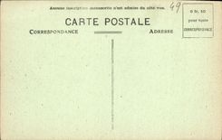 POSTAL Saumur de la VENDIMIA el castillo y el Loire