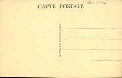 VINTAGE POSTCARD Saumur Castle Interior Court Main staircase