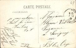 VINTAGE POSTCARD Saumur the botanical garden Home built by Recollets after the fire