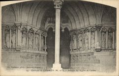 CPA Environs de Saumur Porche de L'Eglise de Candes