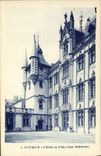 VINTAGE POSTCARD Saumur the Town hall interior Court