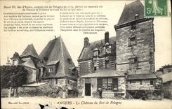 VINTAGE POSTCARD Angers the castle of king de Pologne