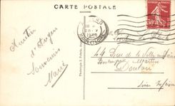 CPA Angers Le Grand Theatre et la Cathedrale Grand cafe de France