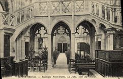 VINTAGE POSTCARD Lepine Basilique Notre Dame Jube Dimensions Chorus