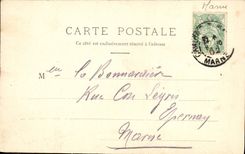 VINTAGE POSTCARD Lepine Notre Dame has 8km Trawl-nets on the Marne