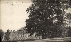 CPA Sezanne Chateau de Sans Souci Cote du Parc