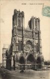 CPA Reims Facade de la Cathedrale