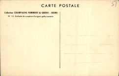 CPA Champagne Pommery & Greno Enfilade de crayeres d'origine gallo romaine