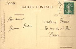 VINTAGE POSTCARD Rheims the Cathedral Ouesdt Frontage