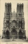 CPA Reims La Cathedrale Facade Ouest