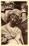 VINTAGE POSTCARD Rheims the Cathedral of Guardian angel of St Nicaise names Sourire of Rheims