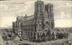 CPA Reims La Cathedrale 