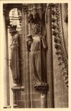 CPA Reims La Cathedrale Transept Statue symbolisant l'eglise catholique