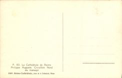 CPA Reims Cathedrale Philippe Auguste Croisillon Nord du transept